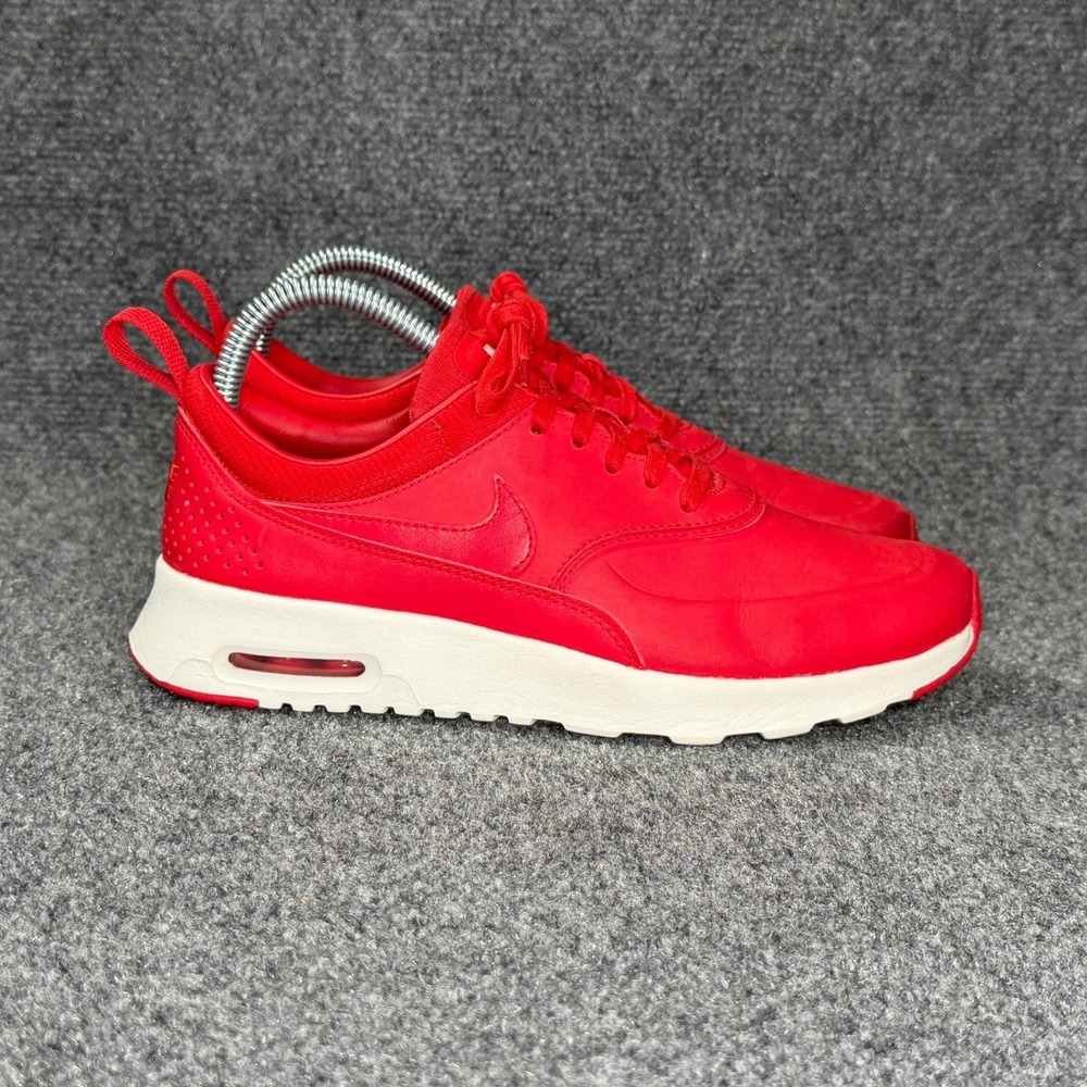 Nike Air Max Thea Premium Shoes Women's‎ 7 University Red Athletic Seakers